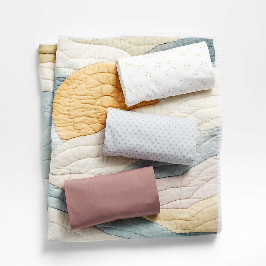HAND-CRAFTED 🧵🪡PREMIUM SILK/SATIN BABY 👼6-piece BEDDING SET💞