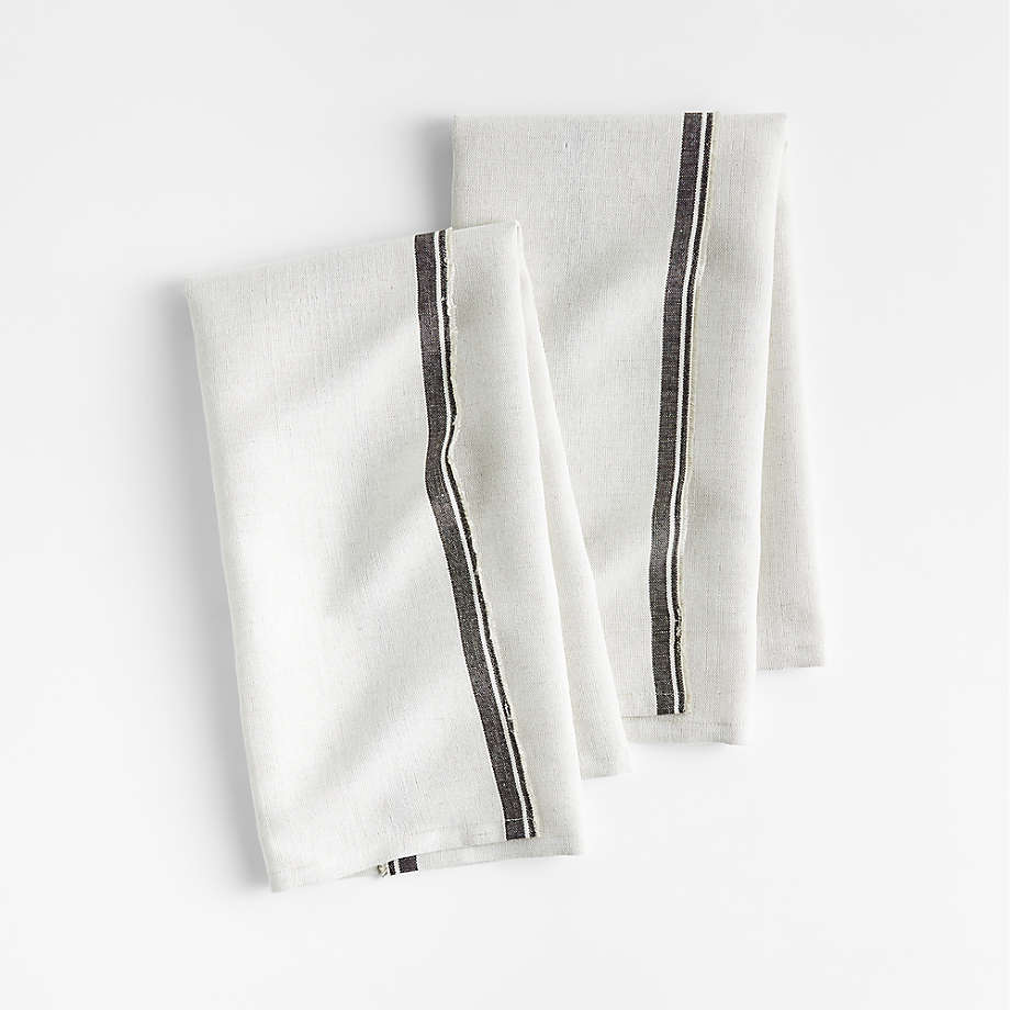Textured Terry Black Tea Kitchen Dish Towels, Set of 2 + Reviews