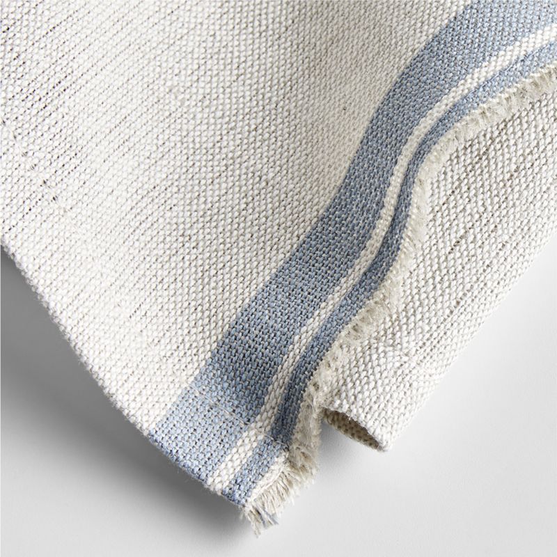 Clovis Blue Edge Cotton Tea Kitchen Dish Towels, Set of 2 +