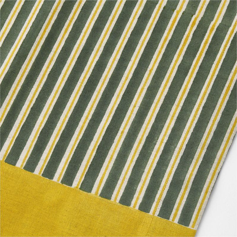Block Print Stripe Linen Cotton 120" Table Runner - image 1 of 2