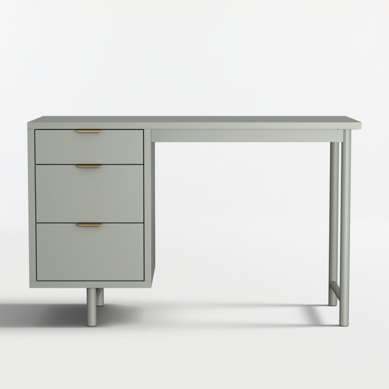 Classic 48" Green Wood 3-Drawer Kids Desk - image 5 of 11