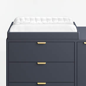 Classic 44" Deep Navy Blue Wood 3-Drawer Kids Dresser with Door + Reviews | Crate & Kids Classic 44" Deep Navy Blue Wood 3-Drawer Kids Dresser with Door + Reviews | Crate & Kids