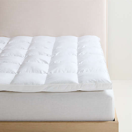 Classic Organic Cotton Down-Alternative Fiber Mattress Topper
