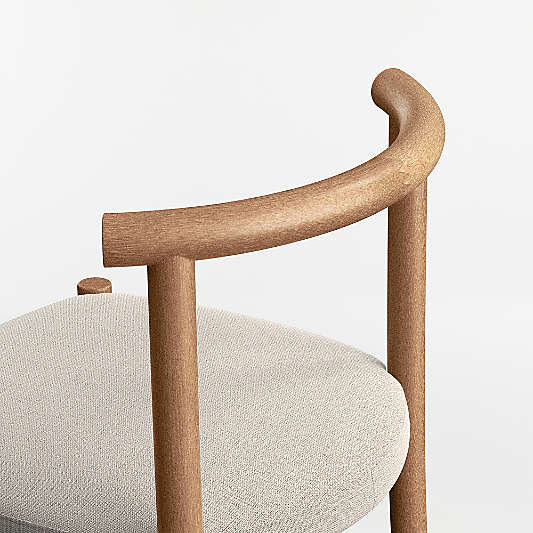 Classic Wood and Upholstered Kids Desk Chair