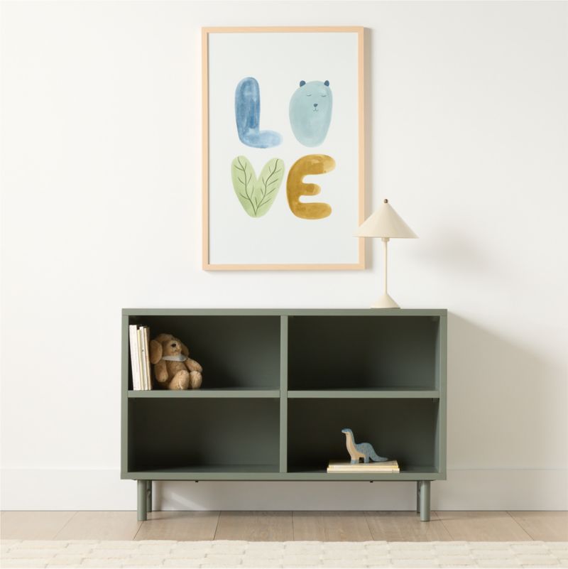 Classic 46" Deep Navy Blue Wood Kids Low Bookcase - image 1 of 4