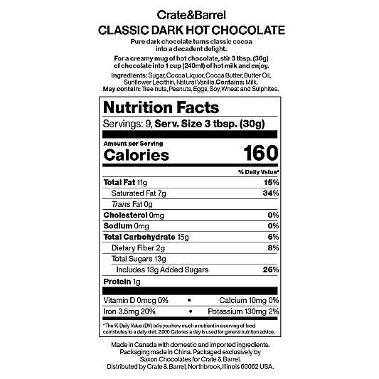 Classic Dark Hot Chocolate Mix