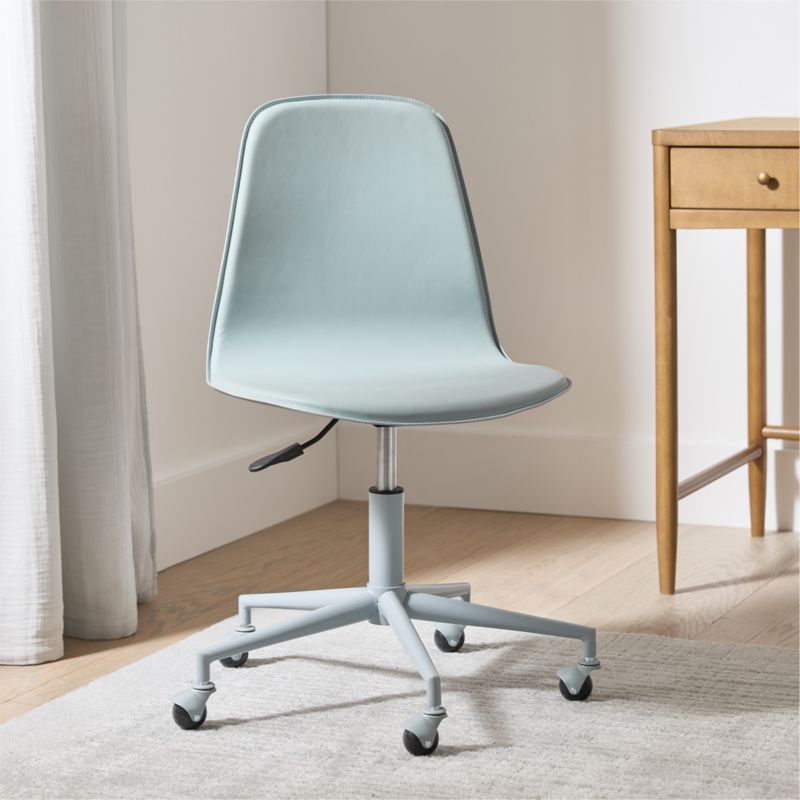 Class Act Mist Blue Adjustable Kids Desk Chair - image 2 of 15