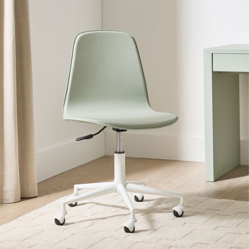 Class Act Sage & White Adjustable Kids Desk Chair - image 2 of 13