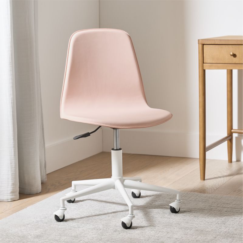 Class Act Elegant Pink & White Adjustable Kids Desk Chair - image 2 of 11