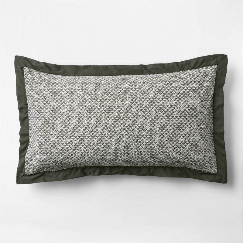 Celeste Organic Cotton Ficus Green Trees King Reversible Bed Pillow Sham - image 5 of 6