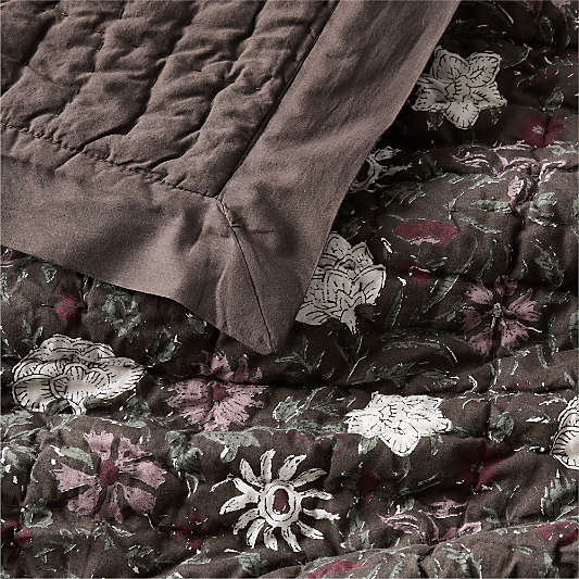 Celeste Organic Cotton Moody Flora Quilt