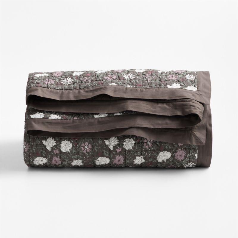 Celeste Organic Cotton Moody Flora Full/Queen Quilt - image 3 of 4