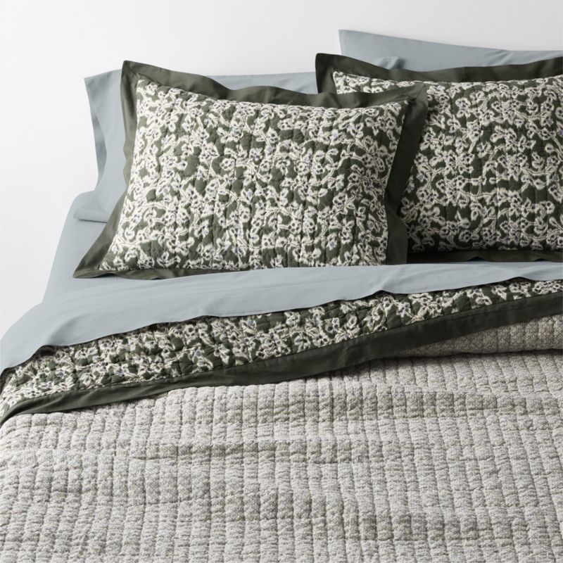 Celeste Organic Cotton Winding Garden Reversible King Bed Pillow Sham - image 2 of 7