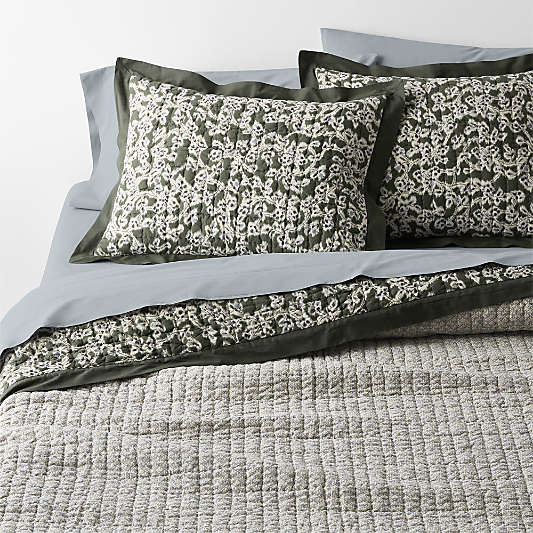 Celeste Organic Cotton Winding Garden Reversible King Quilt