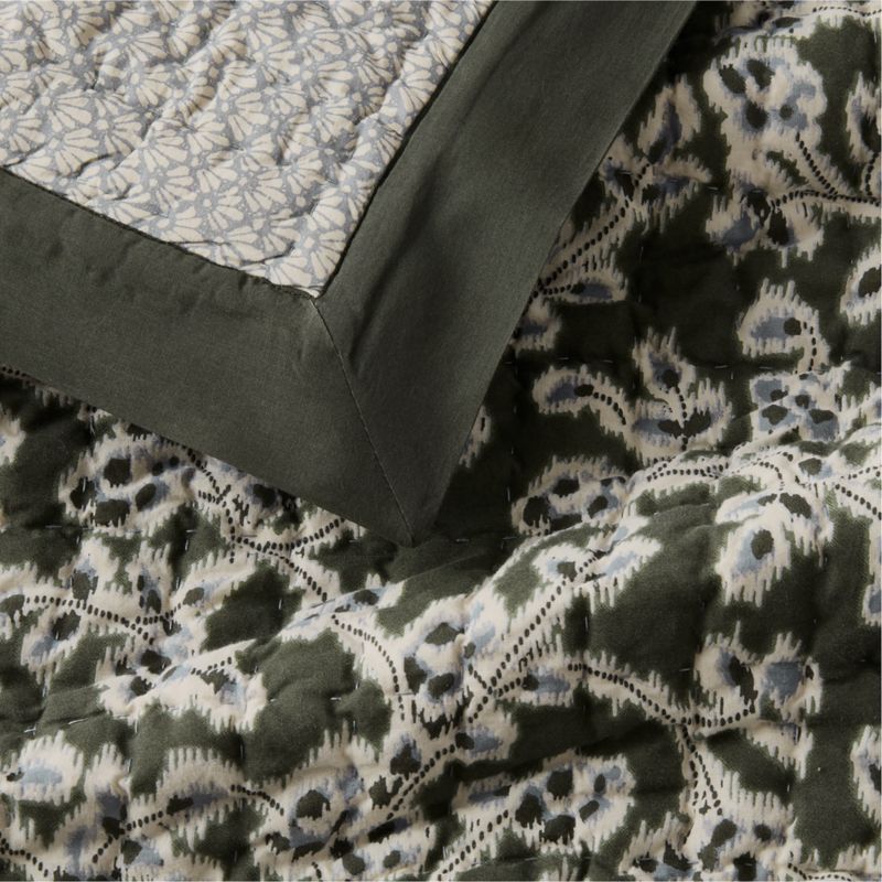 Celeste Organic Cotton Winding Garden Reversible King Bed Pillow Sham - image 3 of 7