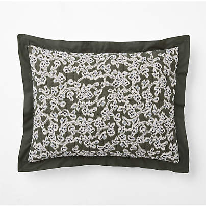 Celeste Organic Cotton Winding Garden Reversible Standard Bed Pillow Sham