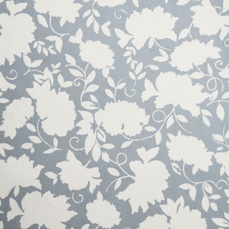 Celeste Mist Blue Floral Wallpaper - image 3 of 4
