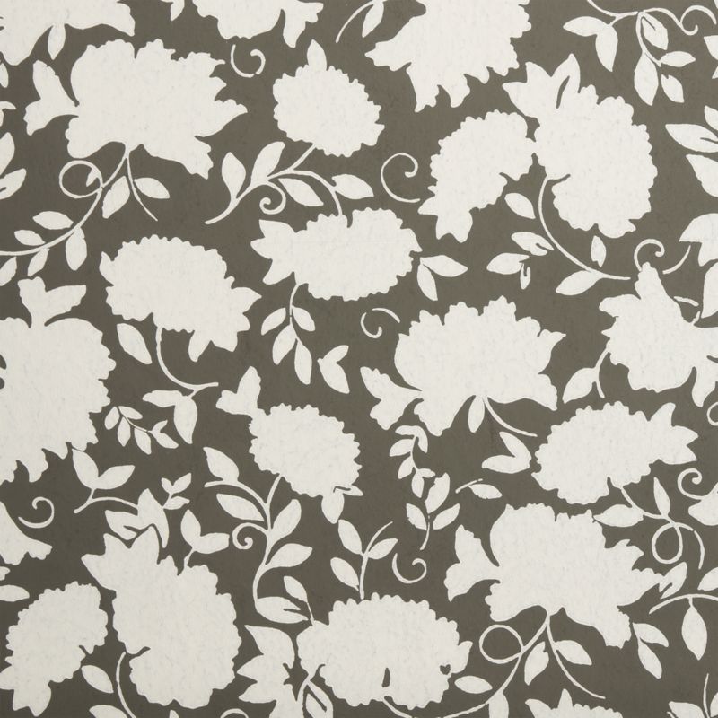 Celeste Burnt Green Floral Wallpaper - image 1 of 2