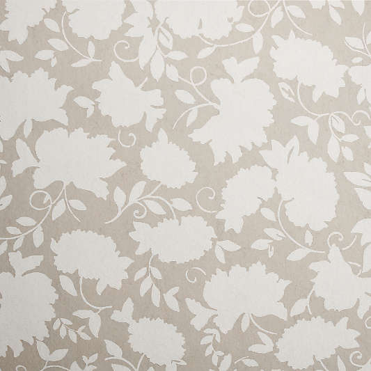 Celeste Taupe Floral Wallpaper