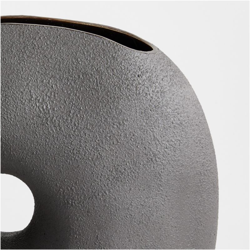 Clyborne Textured Black Ceramic Vase 12" - image 11 of 11