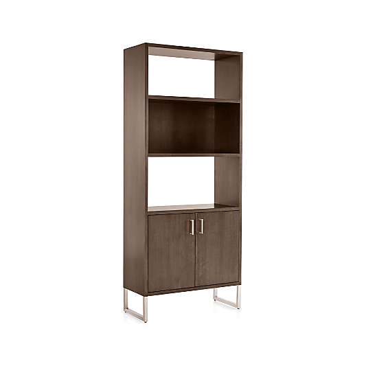 Clybourn 32" Cocoa Storage Bookcase