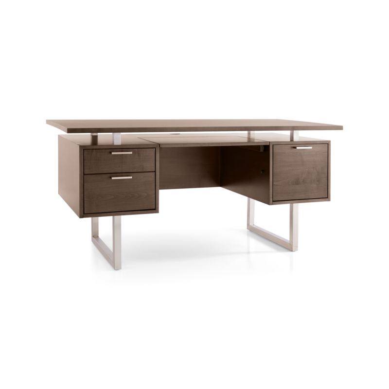 Clybourn Cocoa Executive Desk - image 6 of 10