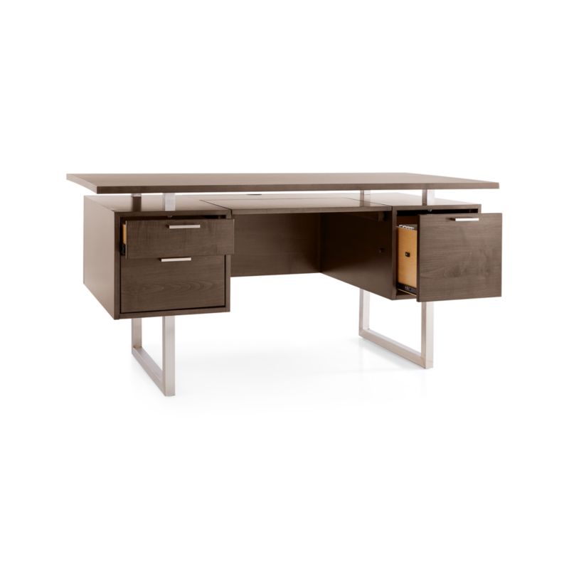 Clybourn Cocoa Executive Desk - image 7 of 10