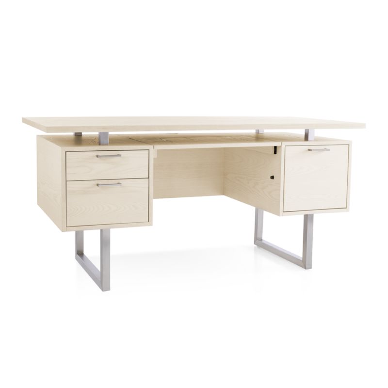 Clybourn Cream Executive Desk - image 4 of 10