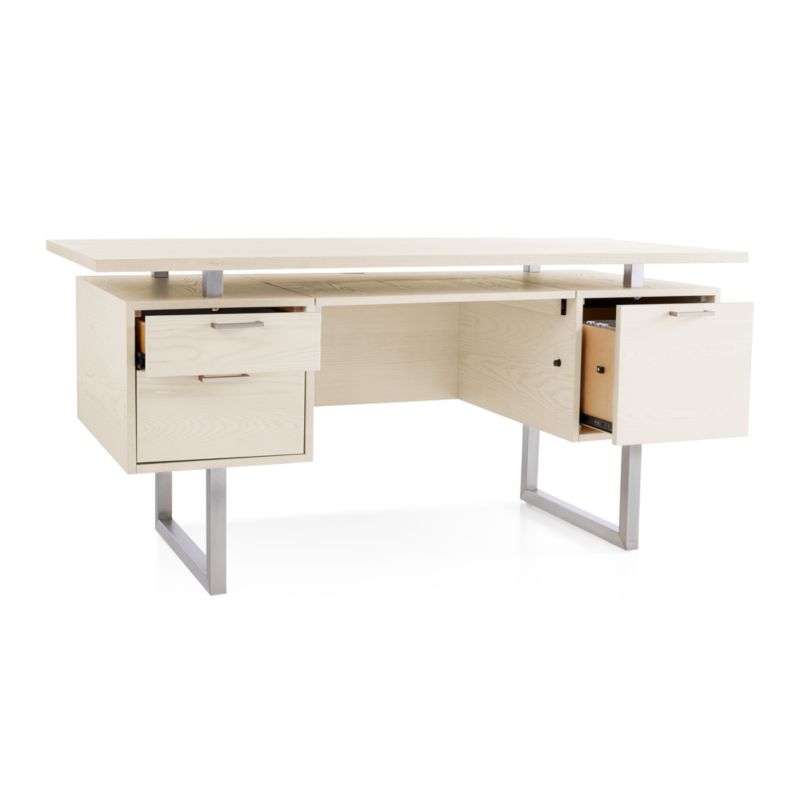 Clybourn Cream Executive Desk - image 5 of 10