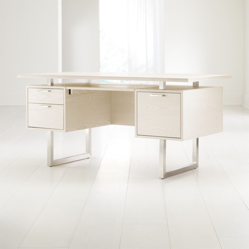 Clybourn Cream Executive Desk - image 1 of 10