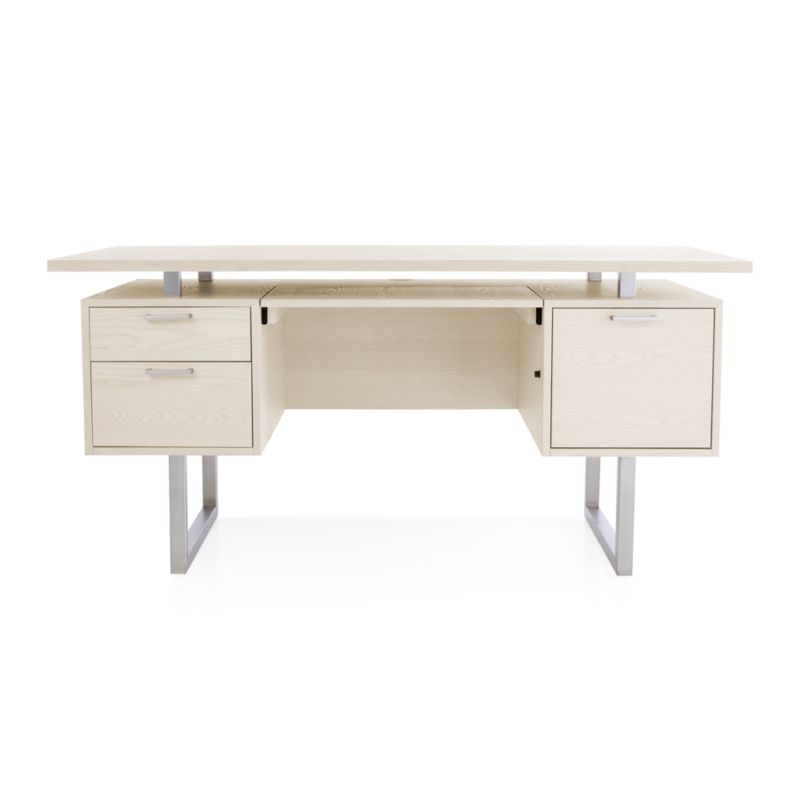 Clybourn Cream Executive Desk - image 9 of 10