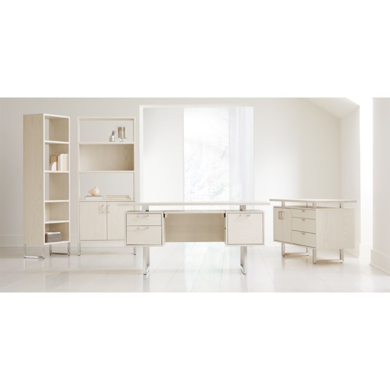 Clybourn Cream Executive Desk - image 2 of 10