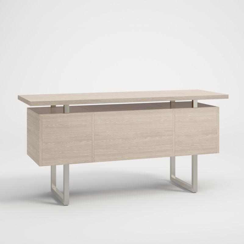 Clybourn Pickled Oak Executive Desk - image 5 of 7