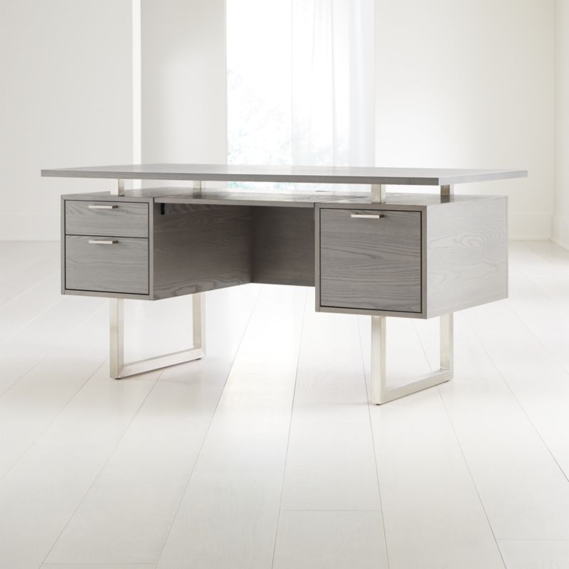 Clybourn Dove Executive Desk - image 1 of 9