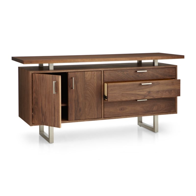 Clybourn Walnut Credenza - image 8 of 10