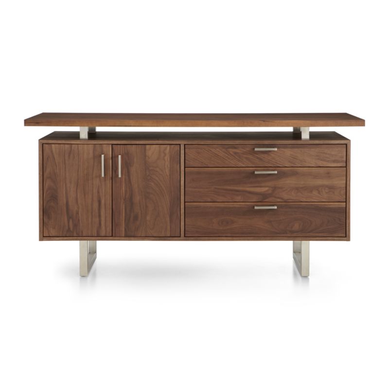 Clybourn Walnut Credenza - image 9 of 10