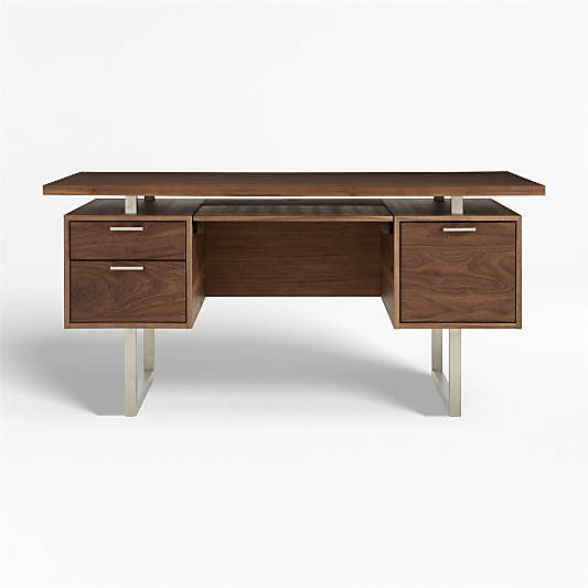 Clybourn Walnut Executive Desk