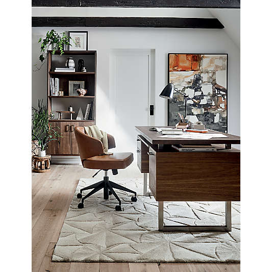 Clybourn Walnut Executive Desk