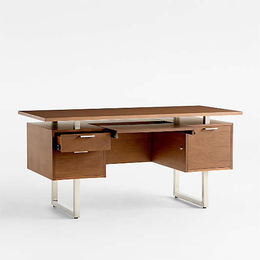 Clybourn Walnut Executive Desk