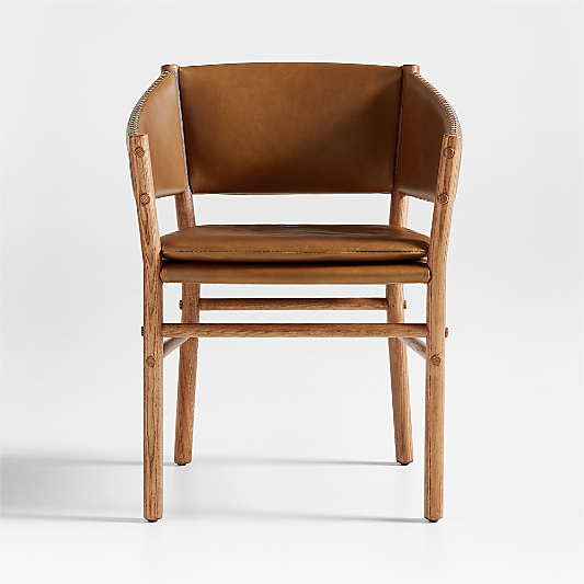 Clyde Brown Leather Dining Chair