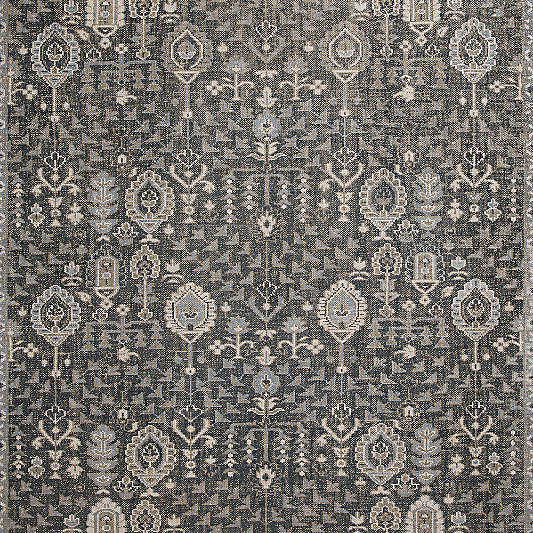Combe Wool Traditional Handknotted Blue Rug