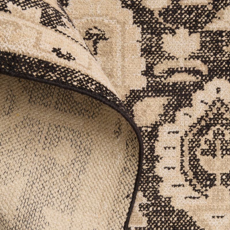 Combe Wool Traditional Handknotted Deep Brown Rug Swatch 12"x18" - image 1 of 3