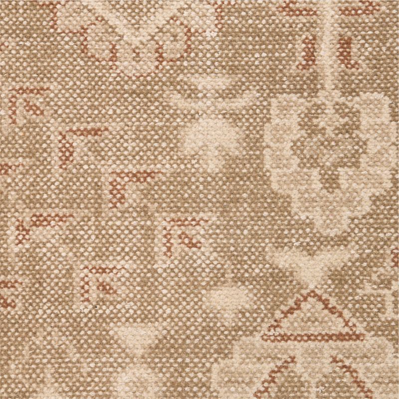 Combe Wool Traditional Handknotted Garden Beige Area Rug 6'x9' - image 1 of 4