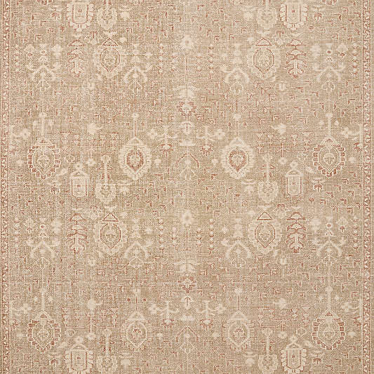 Combe Wool Traditional Handknotted Garden Beige