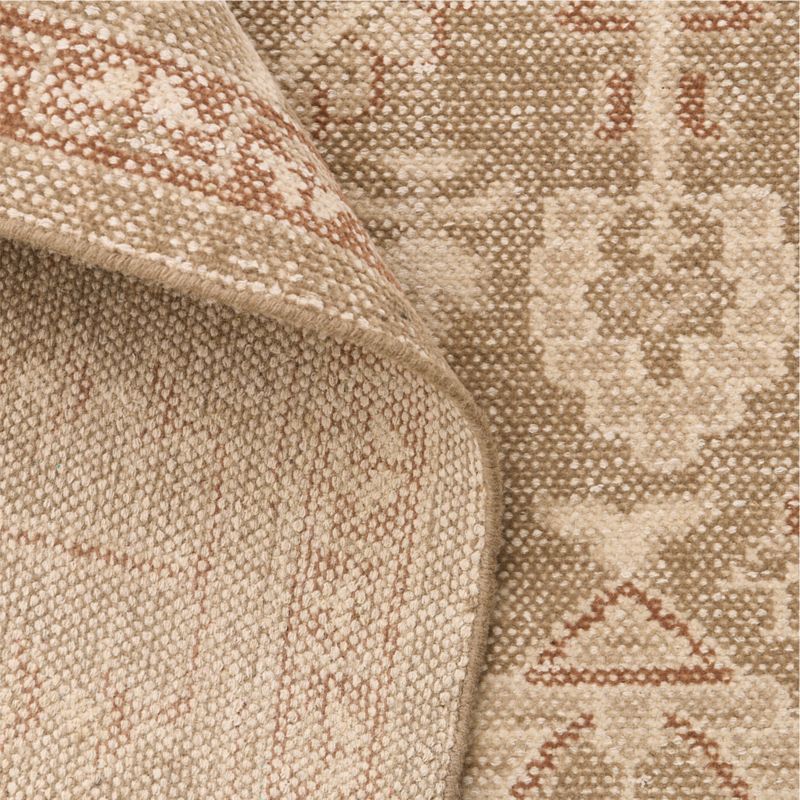 Combe Wool Traditional Handknotted Garden Beige Area Rug 6'x9' - image 2 of 4