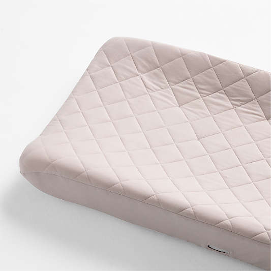 Comfy Tee Whisper Solid Lilac Rose Organic Cotton Jersey Baby Changing Pad Cover