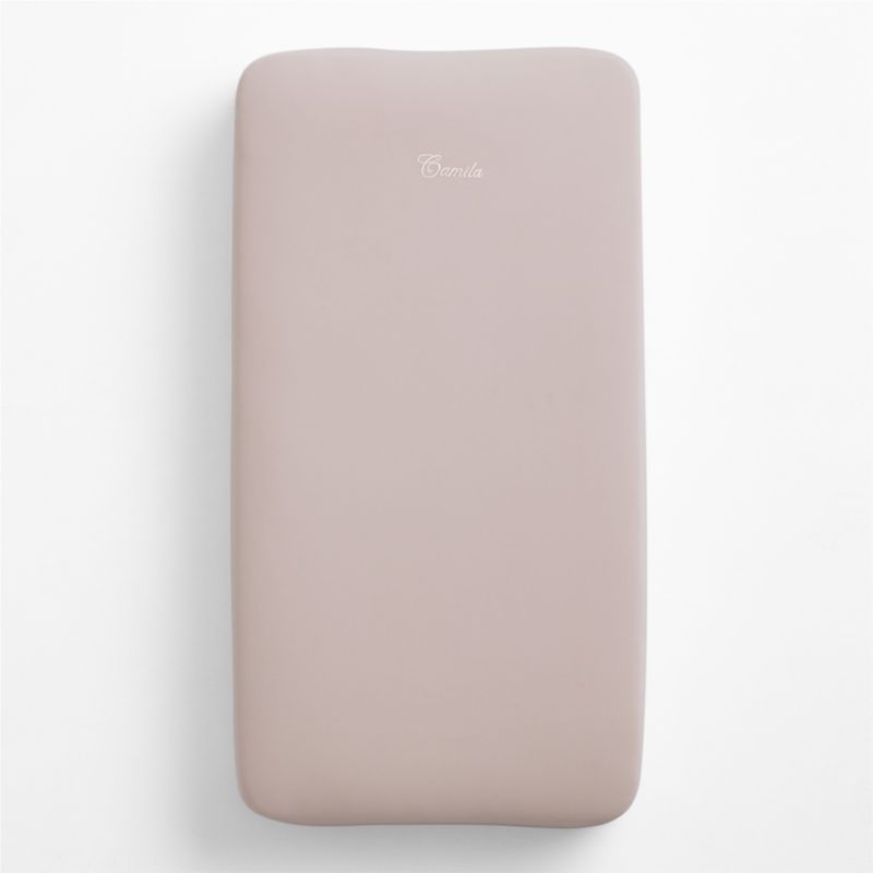Comfy Tee Whisper Solid Lilac Rose Organic Cotton Jersey Baby Crib Fitted Sheet - image 1 of 5