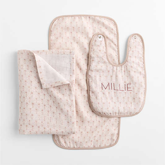 Camila Floral Printed 3-Piece Baby Gift Set