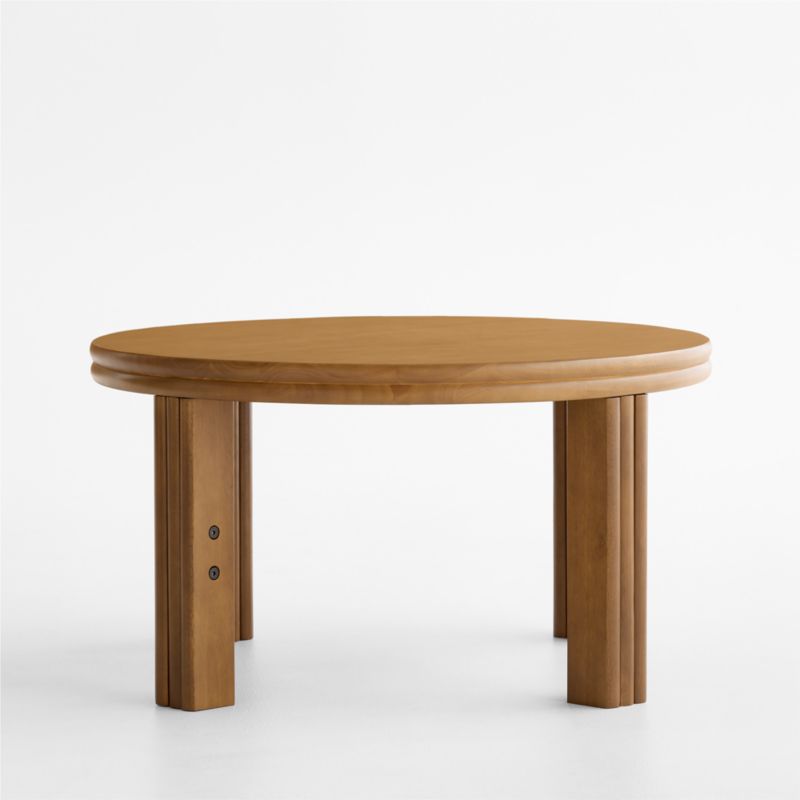 Campbell Natural Brown Wood Adjustable Kids Play Table - image 3 of 7