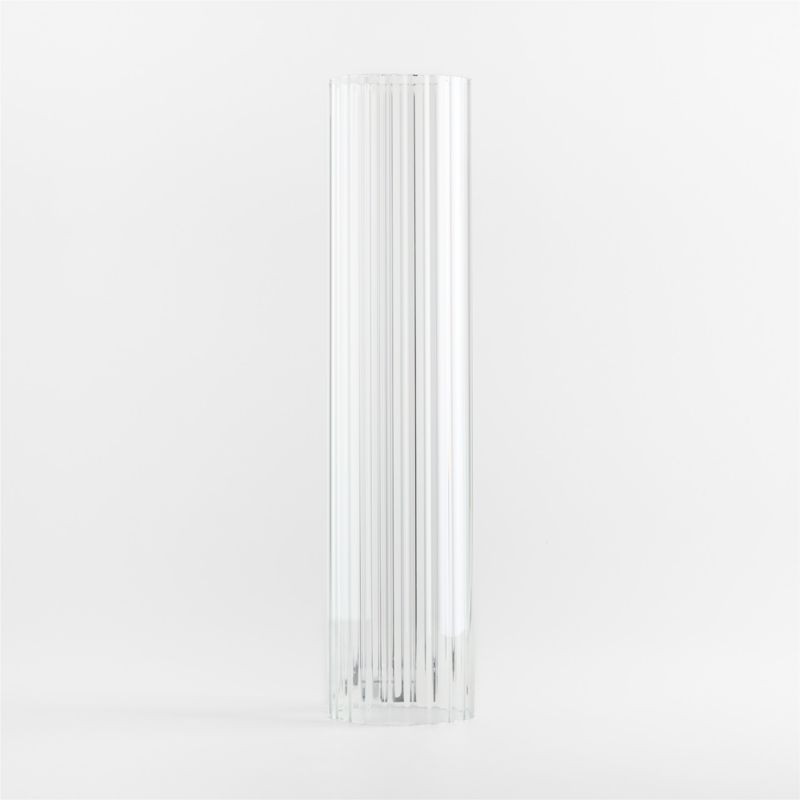 Barteau Small Brass Finish Taper Candle with Short 17" Glass Candle Holder Sleeve - image 2 of 3